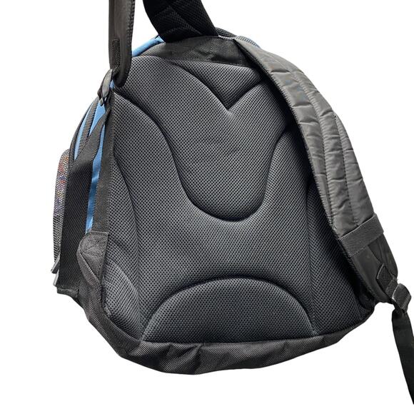 Samsonite Blue Grey Black Laptop Travel School Backpack - Picture 6 of 10